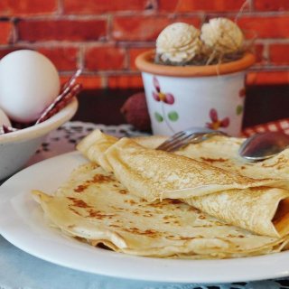 Blutorangen-Crêpes