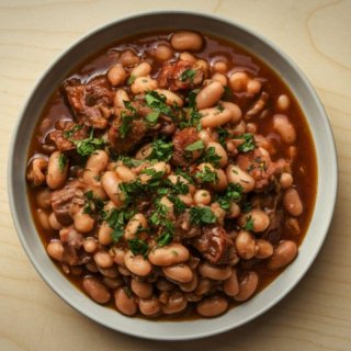 Bohnentopf mit Steckrübe
