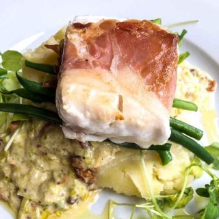 Fisch mit Fenchel und Parma