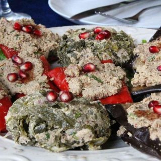 Georgische Auberginen mit Nüssen