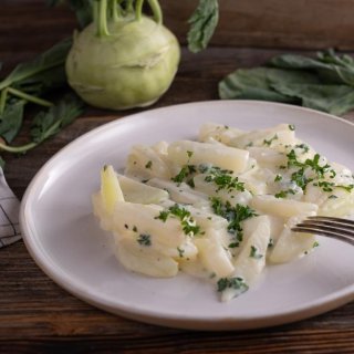 Kohlrabi in Schnittlauchsahne