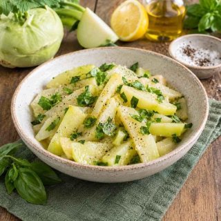 Basilikum-Kohlrabi