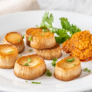 Kräuterseitlinge wie Jakobsmuscheln
