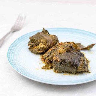 Mangold-Hackfleisch-Röllchen