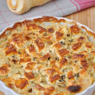 Pastinaken-Spinat-Gratin