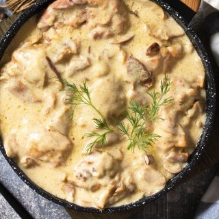 Topinambur mit pikanter Knoblauchsoße