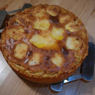 Versunkener Birnenkuchen