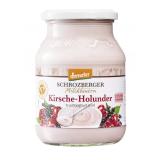 Joghurt Kirsche Holunder 500g im Glas