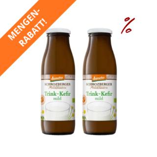2x Trink-Kefir in der Flasche