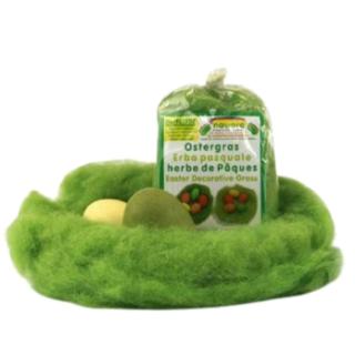 Ostergras Schafwolle