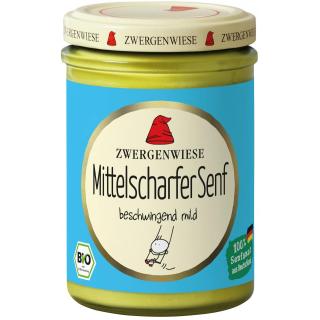 Mittelscharfer Senf im Glas