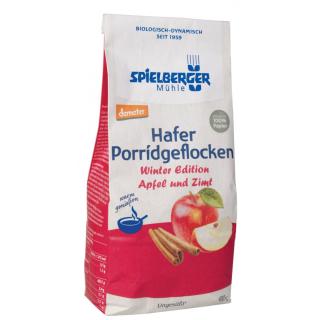 Hafer Porridgeflocken Apfel Zimt