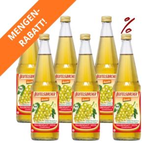 6x Weißer Traubensaft Chardonnay Beutelsbacher