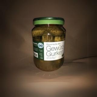 Gewürzgurken im Glas aus Bayern