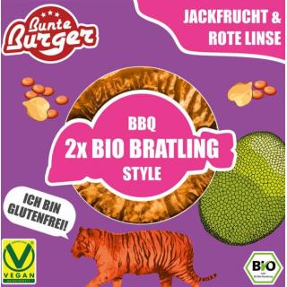 Bunte Burger Linsen Jackfruit