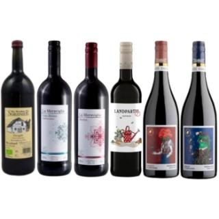 6er-Kiste Rotwein