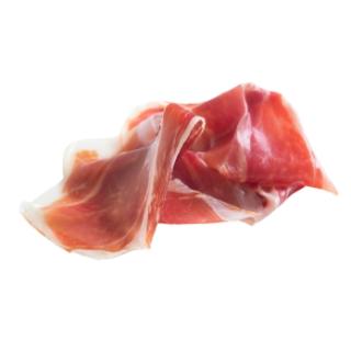Serranoschinken geschnitten