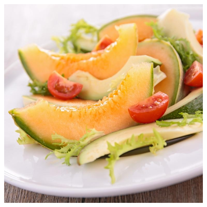 Fruchtiger Avocado-Melonen-Salat