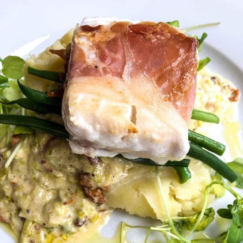Fisch mit Fenchel und Parma