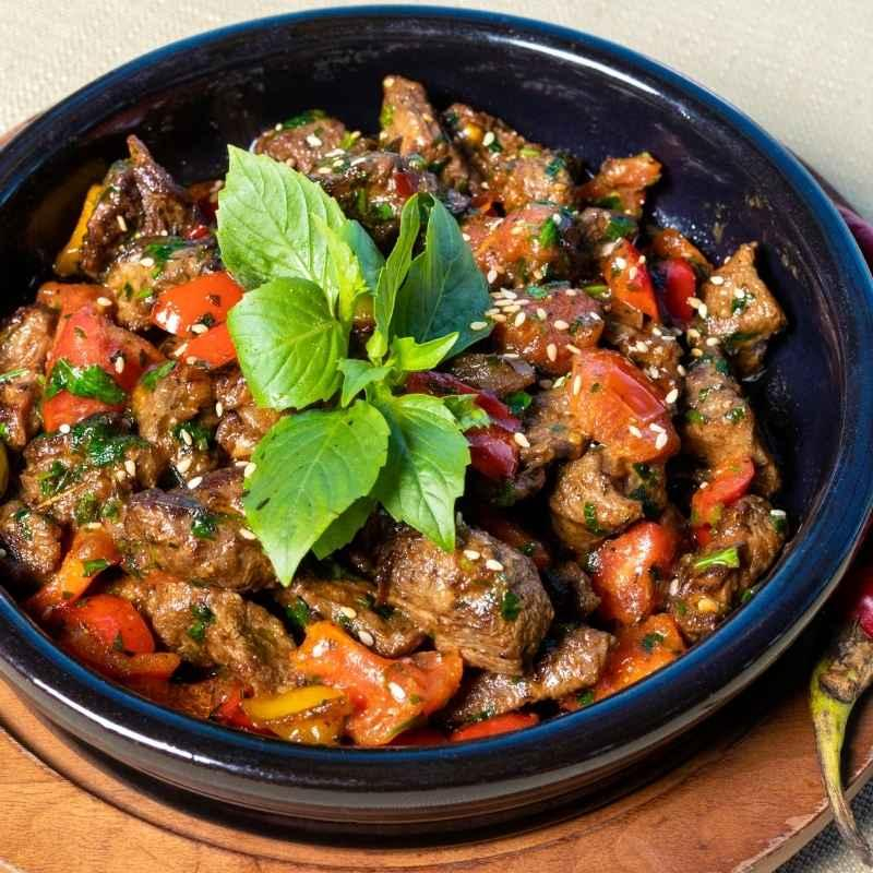 Gebratene Aubergine mit Dill