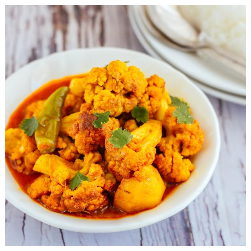 Indisches Blumenkohl-Tomaten-Curry