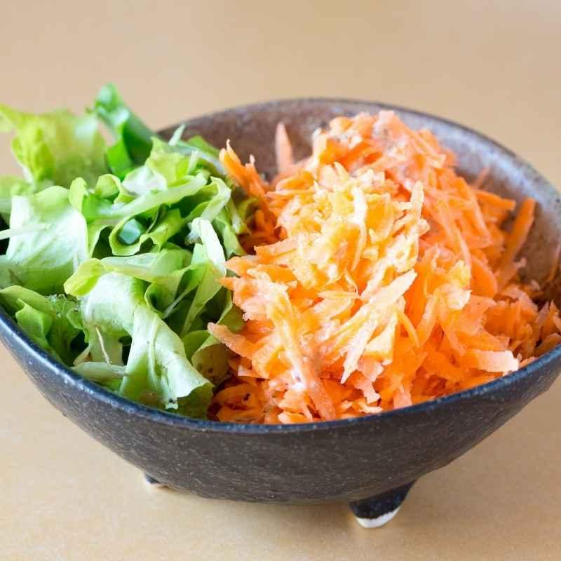 Kürbis-Möhren-Frischkäse-Salat