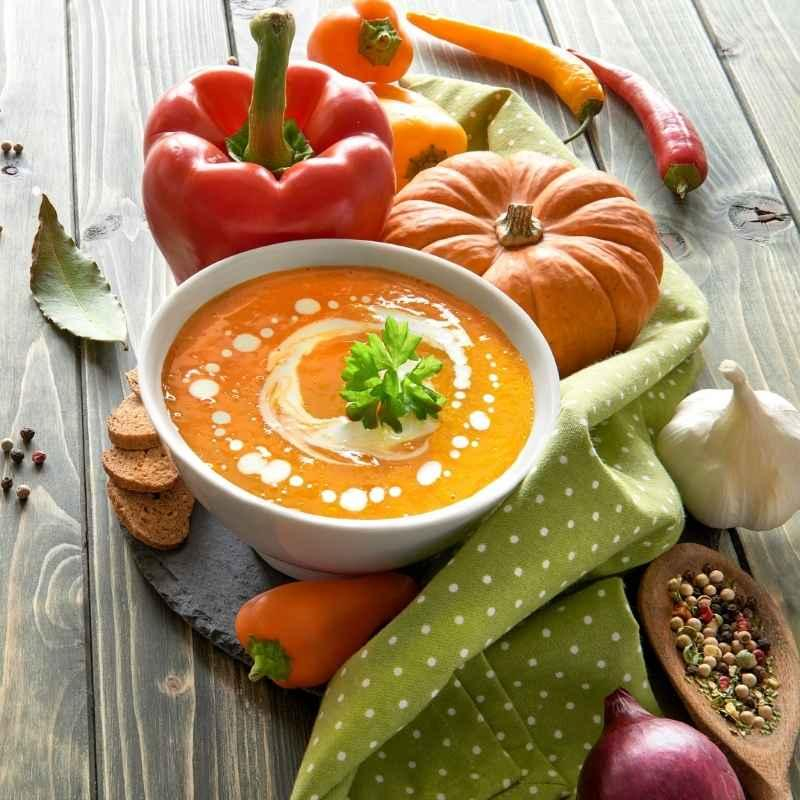 Kürbis-Paprika-Suppe