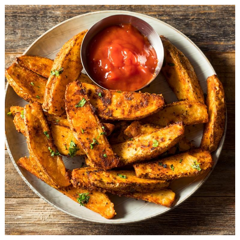 Gebackene Kürbisspalten mit Remoulade