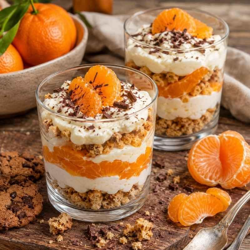 Mandarinenquark mit Keks