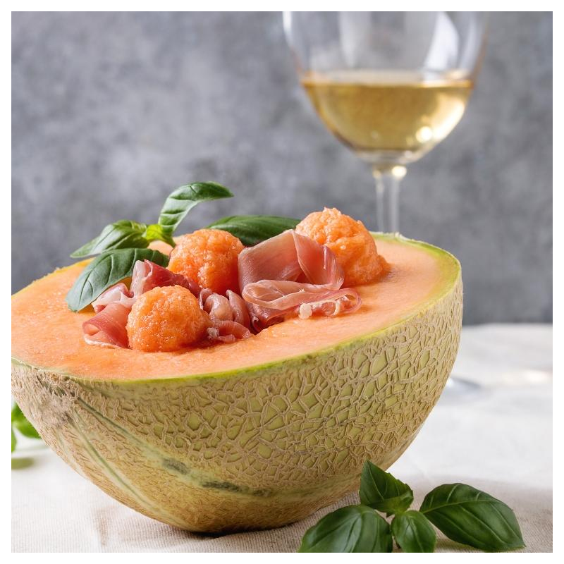 Melonen-Schinken-Salat