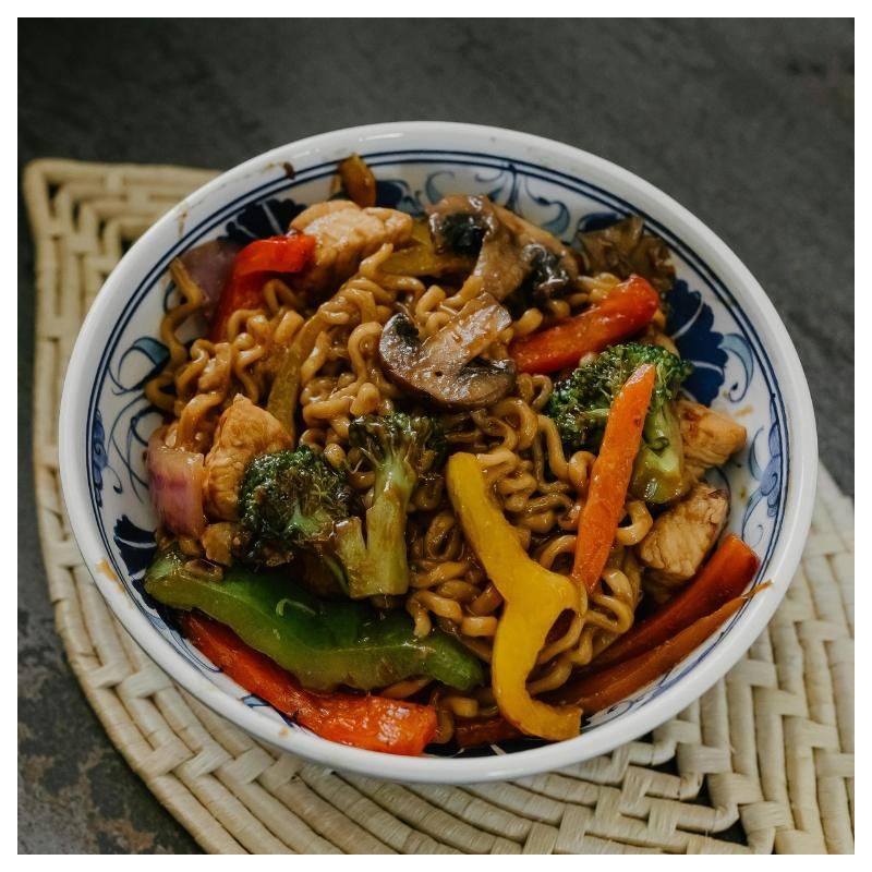 Papaya-Wok-Nudeln