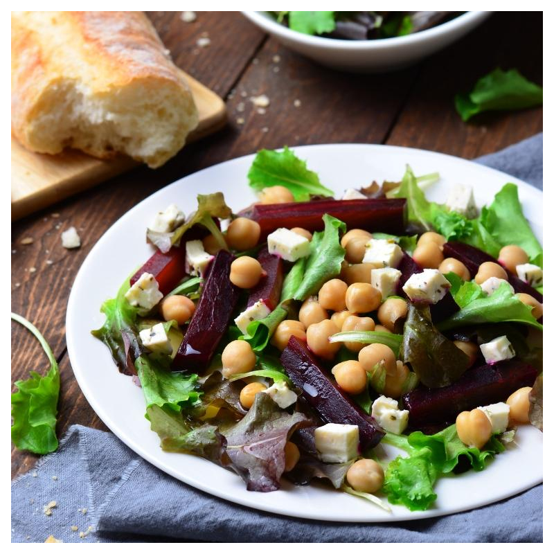 Rote Bete-Kichererbsen-Salat
