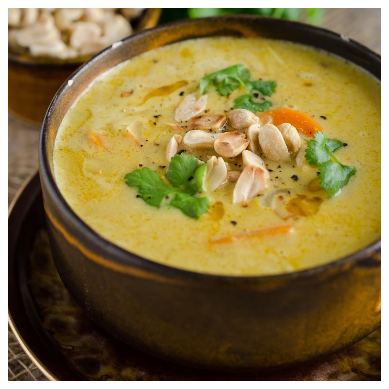 Selleriesuppe mit Erdnusscreme