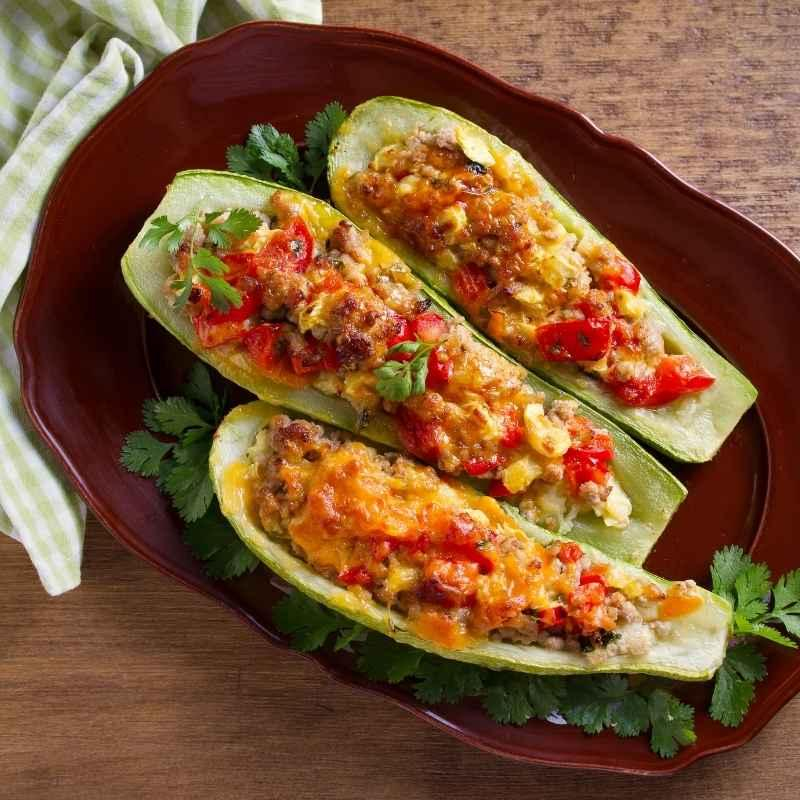 Zucchini-Schiffchen