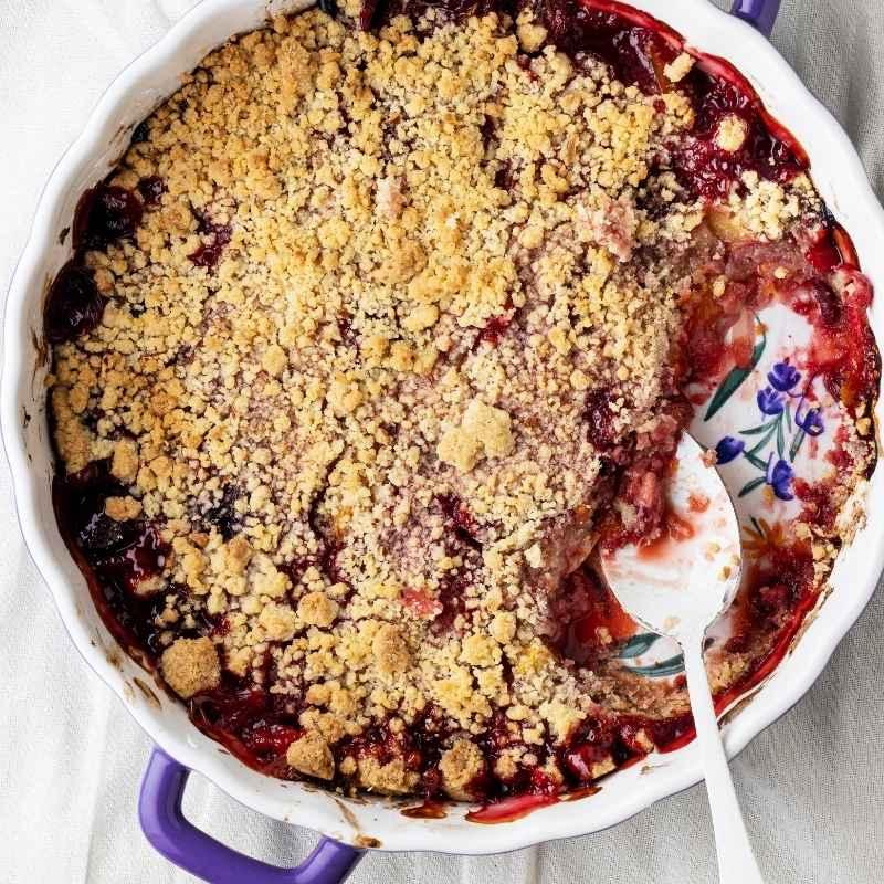 Zwetschgen-Crumble