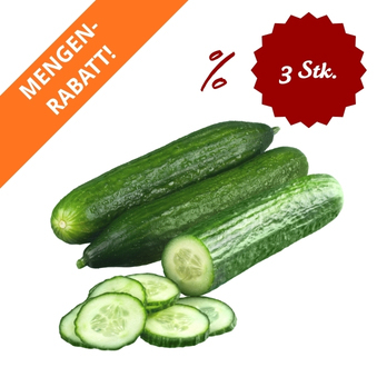 3x Schlangengurken