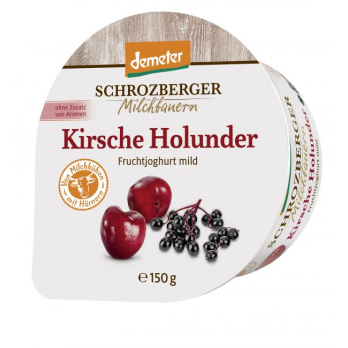 Kleines Fruchtjoghurt Kirsch Holunder