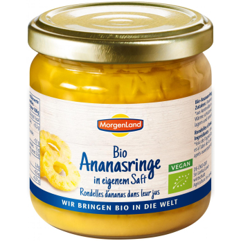 Ananas-Ringe im Glas