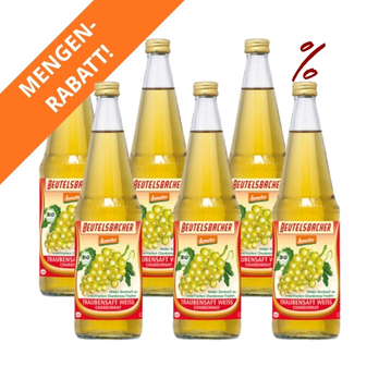 6x Weißer Traubensaft Chardonnay Beutelsbacher