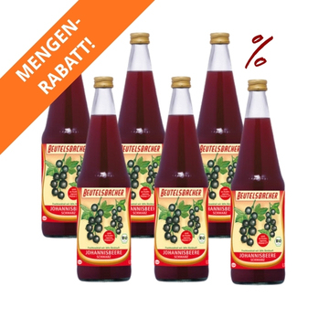 6x Schwarzer Johannisbeersaft Beutelsbacher