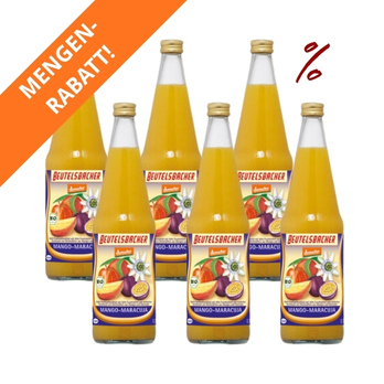 6x Mango Maracuja Fruchtcocktail Beutelsbacher