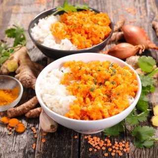 Hokkaido mit roten Linsen