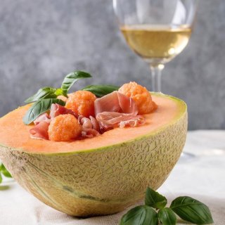 Melonen-Schinken-Salat