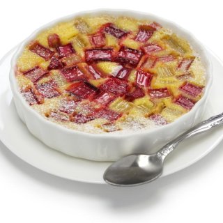 Rhabarber-Quark-Auflauf