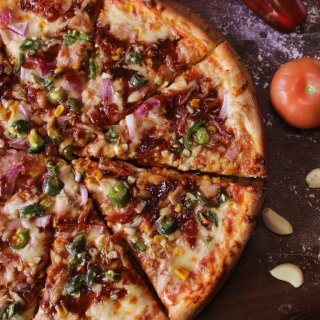 Rustikale Rosenkohl-Pizza