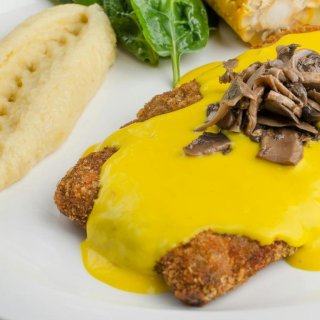 Sellerieschnitzel mit Curry-Sauce