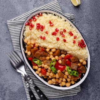 Süßkartoffeln mit Kichererbsen