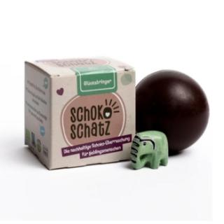 SchokoSchatz mit Tierfigur Zartbitter