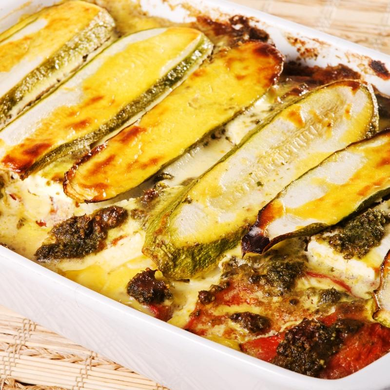 Auberginen-Zucchini-Auflauf