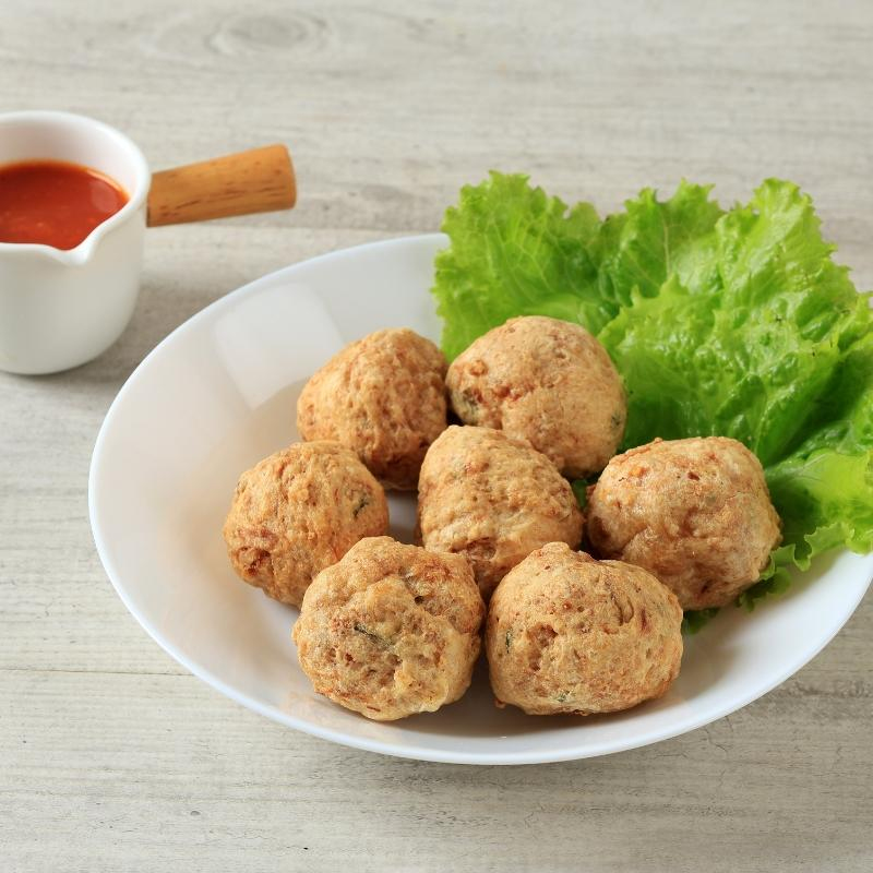 Weißkohlbällchen frittiert